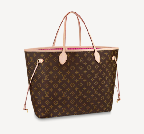 lv NEVERFULL MM Pivoine interior mm bag 32cm