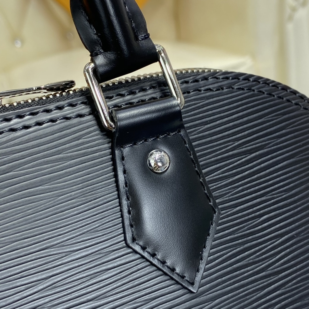 l0vis Vvtt0n alma bb stripe epi leather noir - m40862 - 24x11.5x18cm