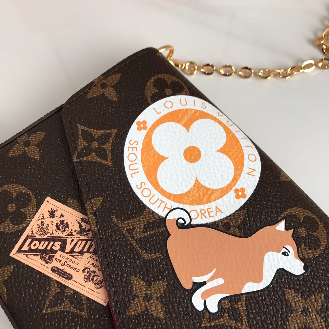 LV POCHETTE FELICIE SPECIAL M61276 - 21 x 12 x 3 cm