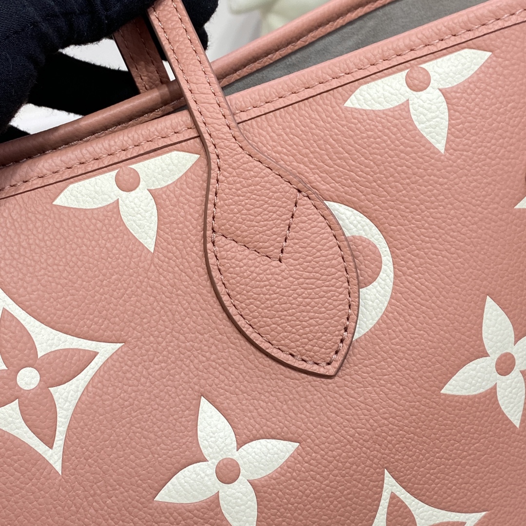 LV Neverfull MM Rose Trianon Leather M58907 - 31 x 28 x 14 cm