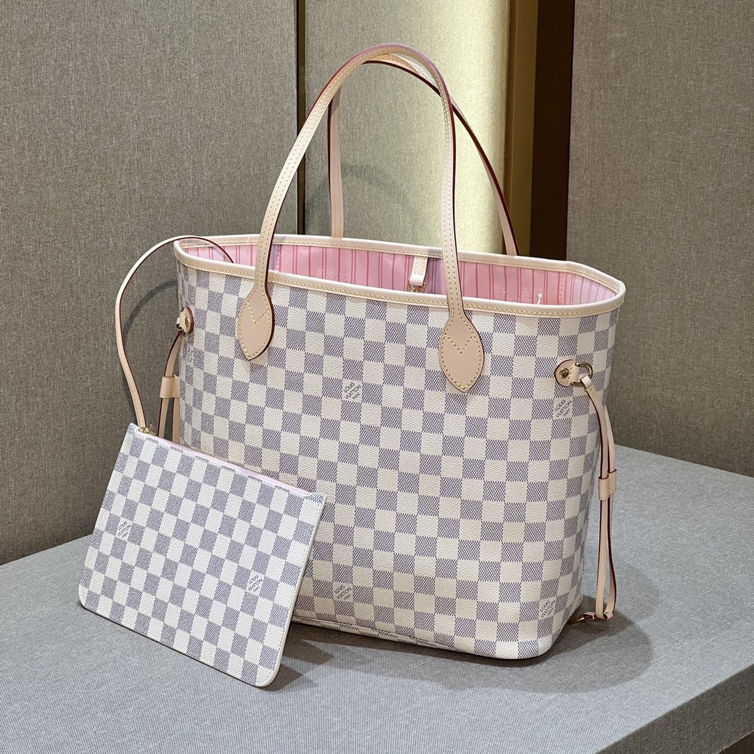 LV Neverfull  Checkerboard  N41605 - 31 x 28 x 14CM