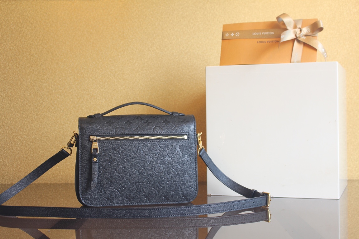 lV Pochette Métis Monogram Empreinte Leather Black M41487 - 25x19x7cm