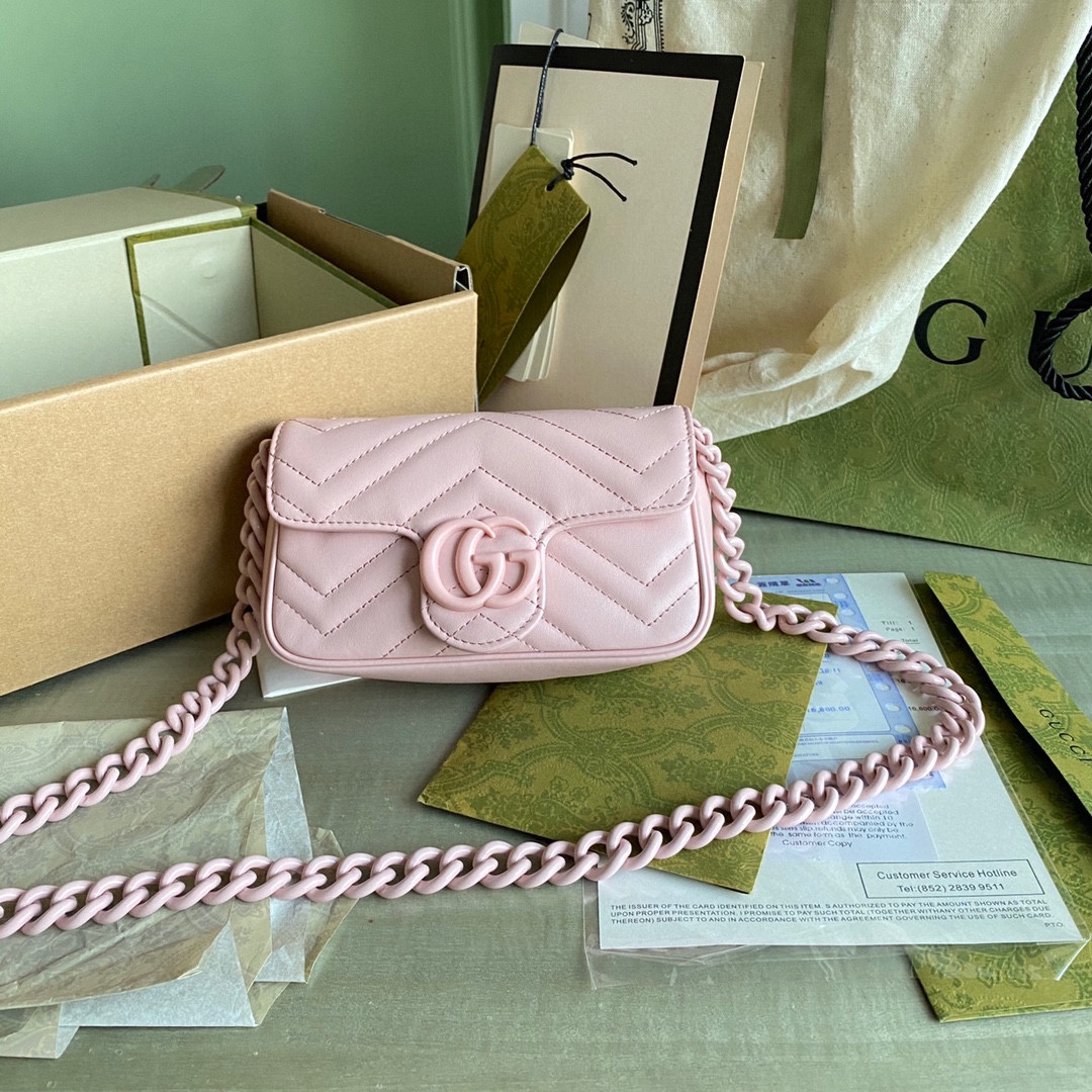 GG Marmont belt bag Light Pink 699757 - 16.5 x 10 x 4.5cm