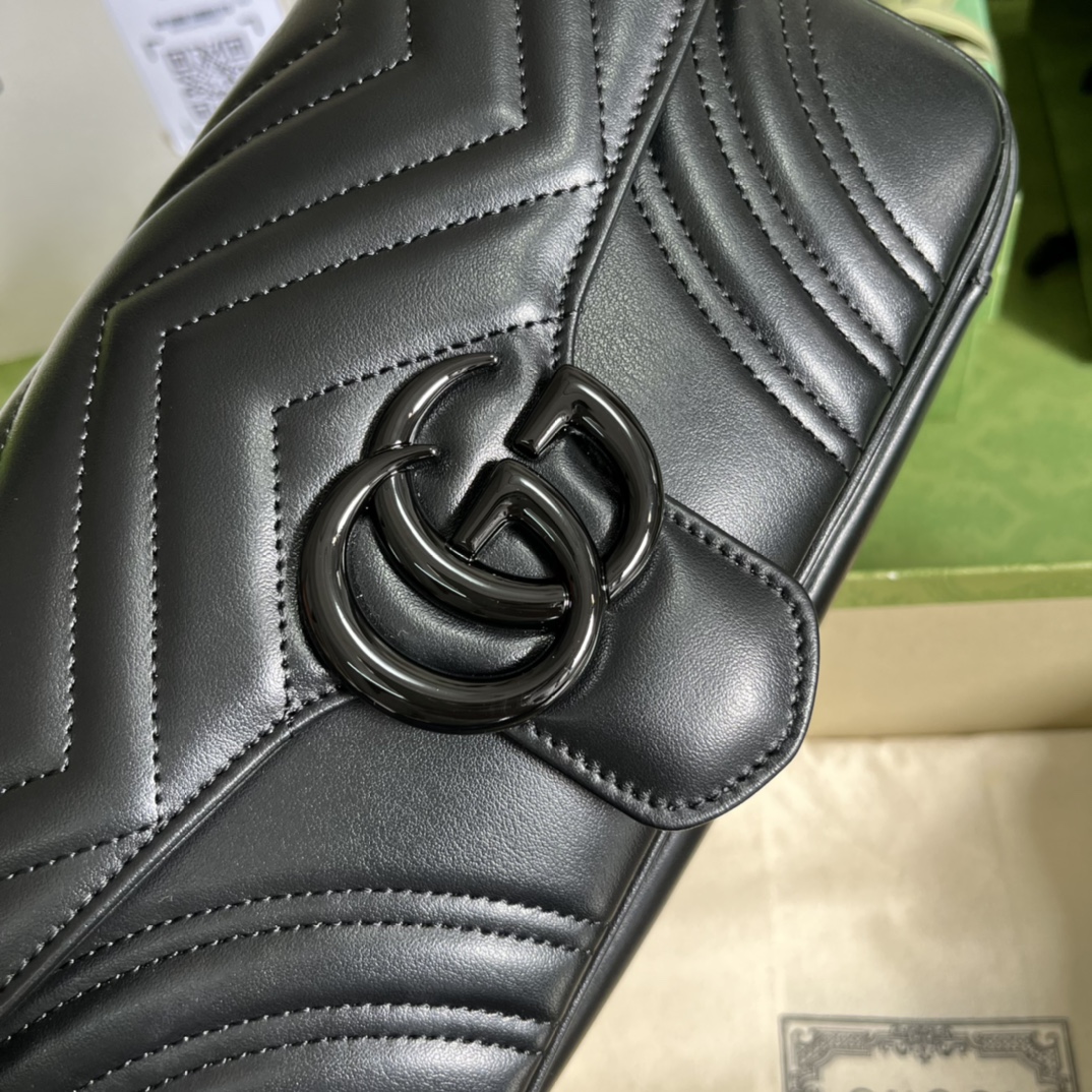 GG Marmont shoulder bag 734814 Black - 26x13x7cm