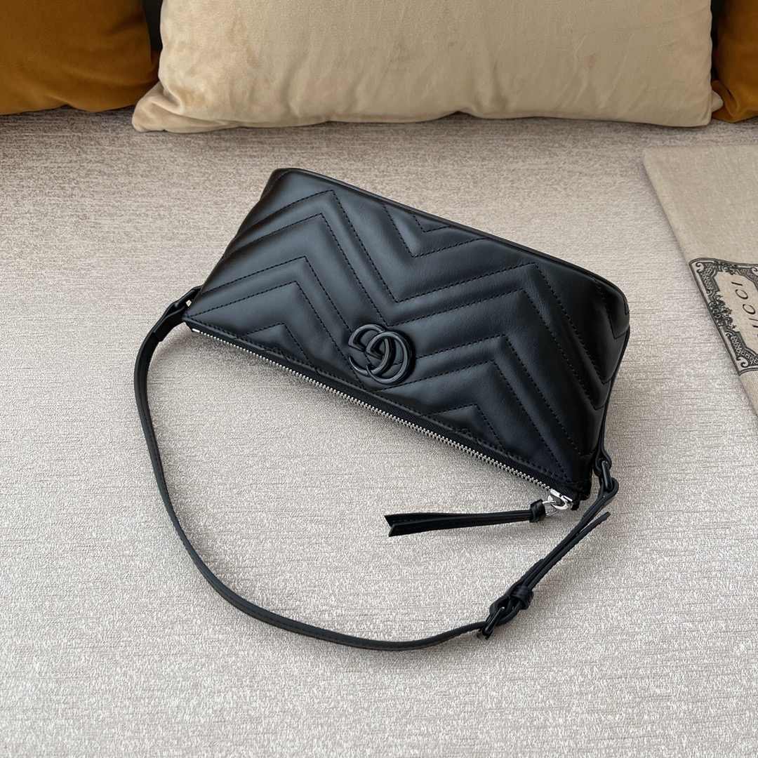 GG Marmont shoulder bag Black 739166 – 23 x 12 x 10cm