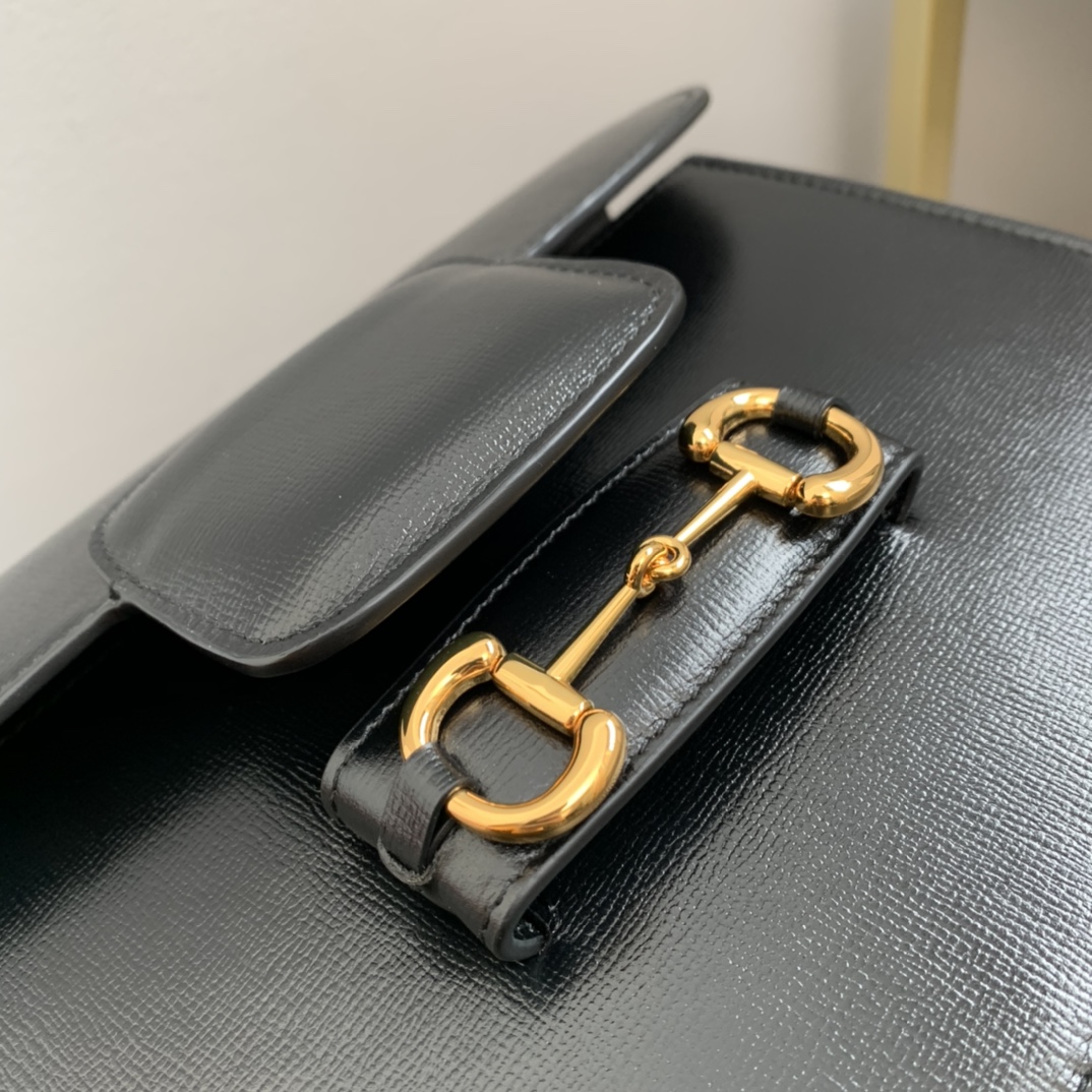 Gvc*1 horsebit 1955 shoulder bag black 602204 - 25x18x8cm