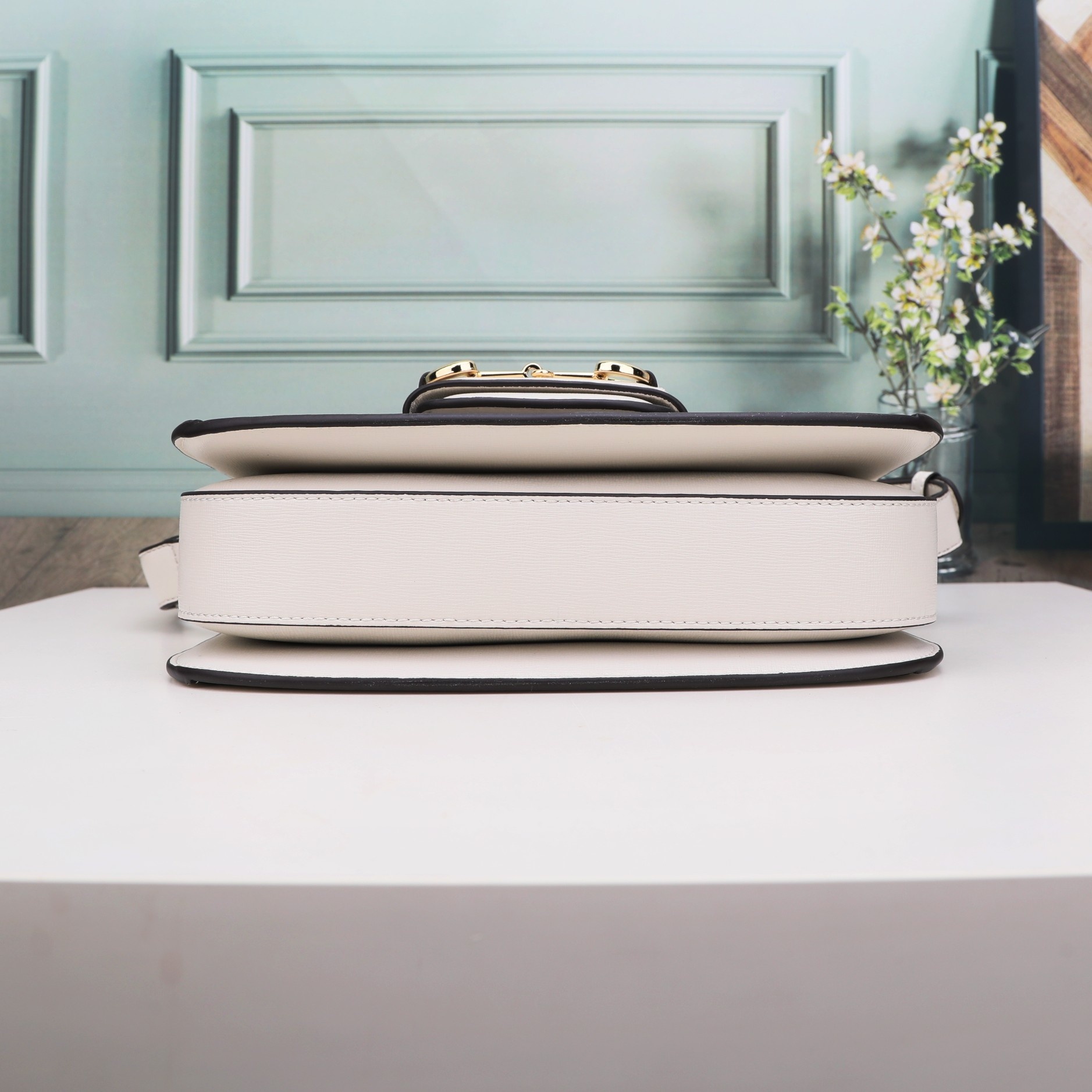 Gvc*1 horsebit 1955 shoulder bag beige 602204 - 25x18x8cm