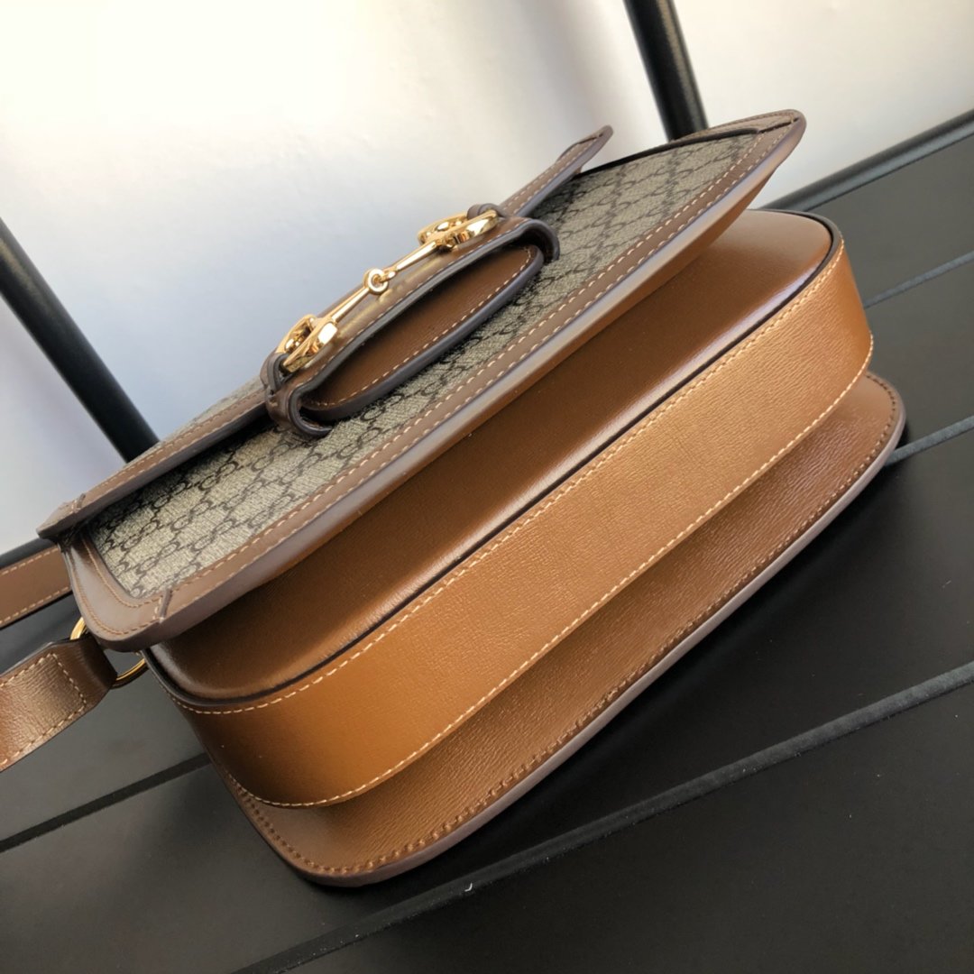 Gvc*1 horsebit 1955 shoulder bag gg svp*me canvas 602204 - 25x18x8cm