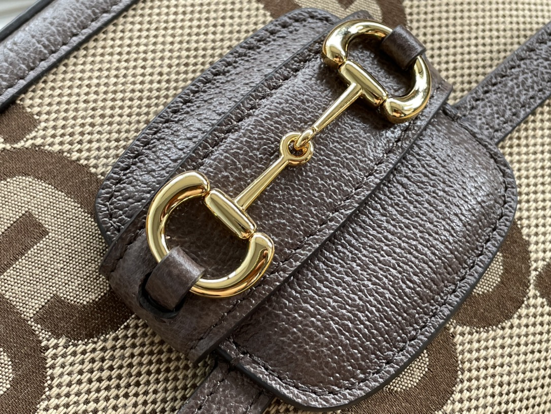 Gvc*1 horsebit 1955 mini bag brown ‎658574 - 20.5x14.5x5cm