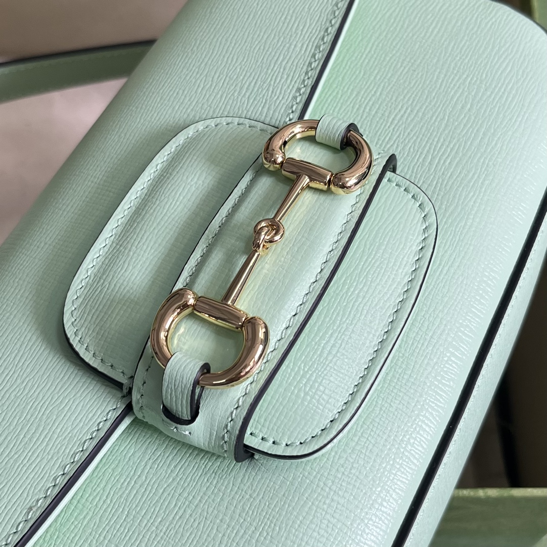 Gvc*1 horsebit 1955 small green leather ‎735178 - 24×13×6 cm