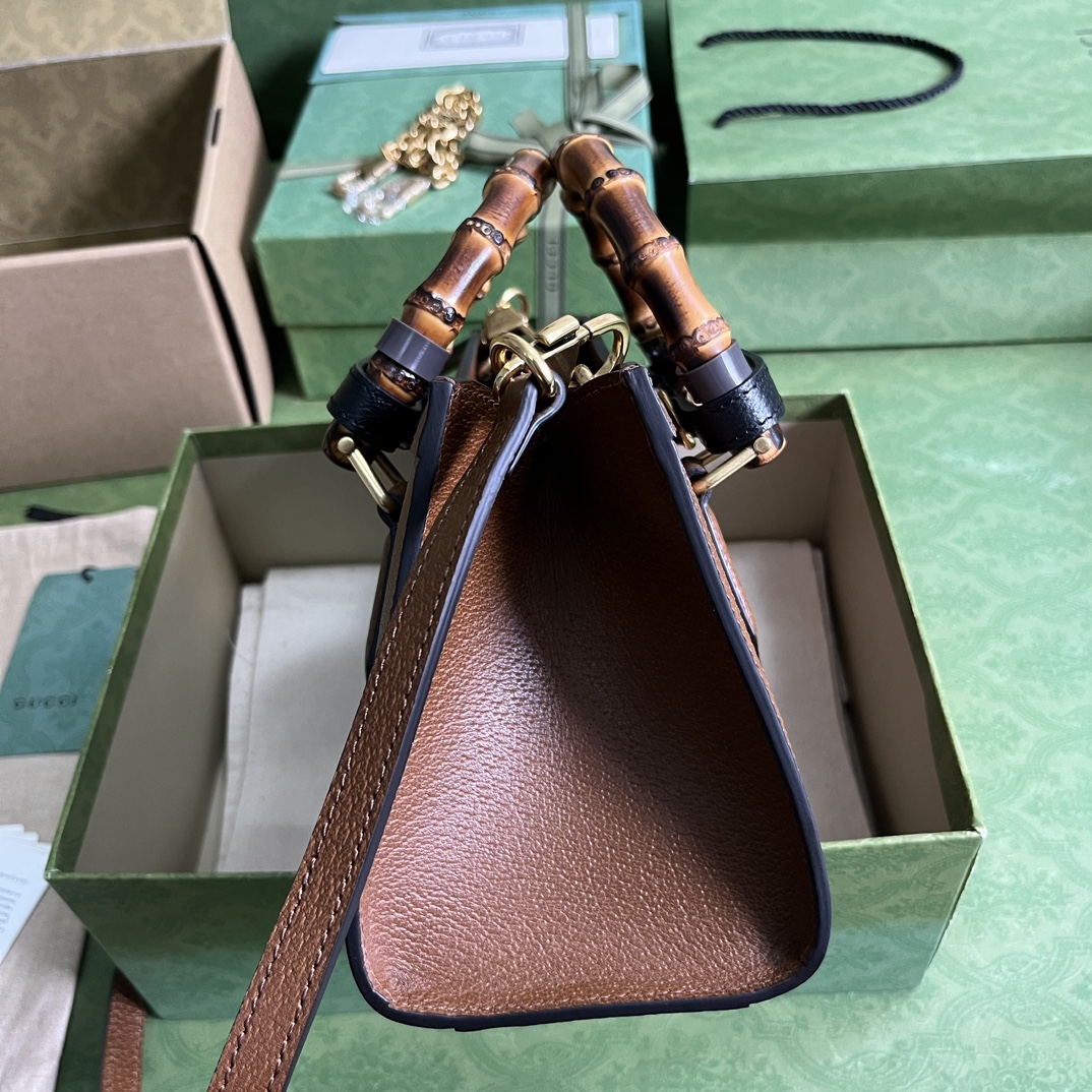 Gvc*1 diana small shoulder bag brown ‎735153 - 27 x 15.5 x 11cm