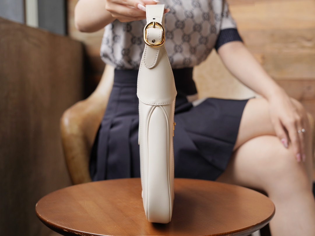 Gvc*1 jackie 1961 small shoulder bag white 636709- 27.5 x 19 x 4cm