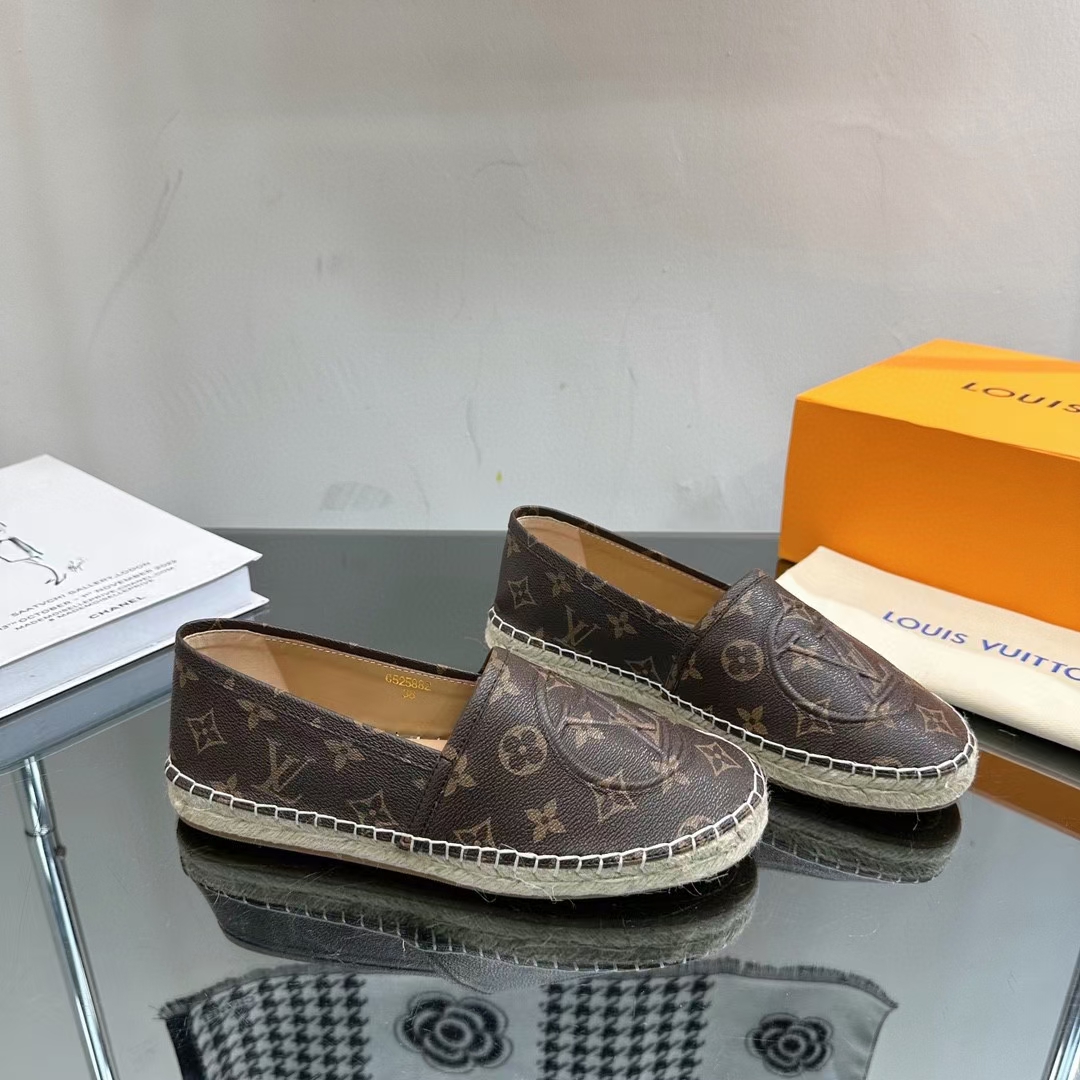 LV flat brown shoes 35-42