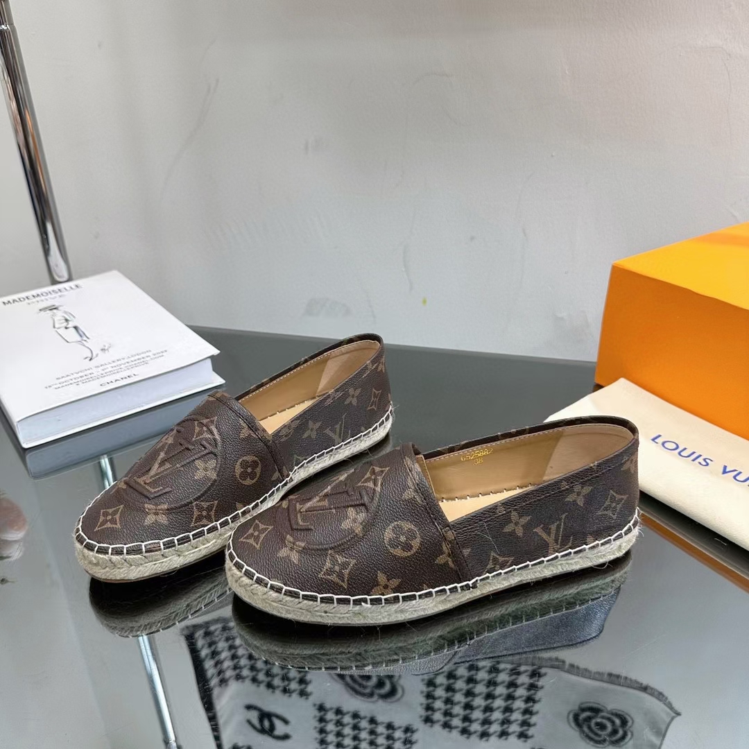 LV flat brown shoes 35-42