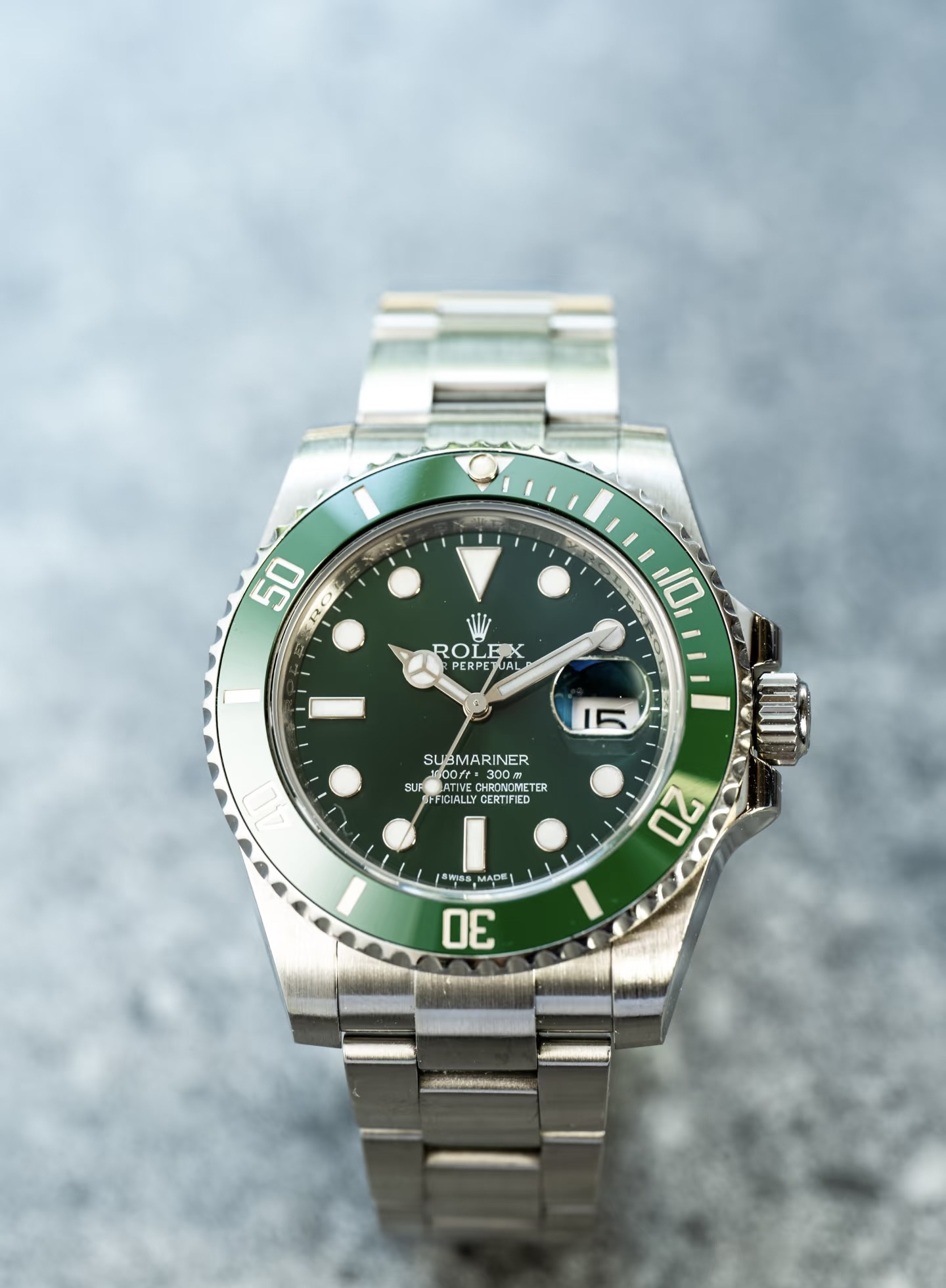 R01ex green submariner mechanical movement stainless steel high-end version